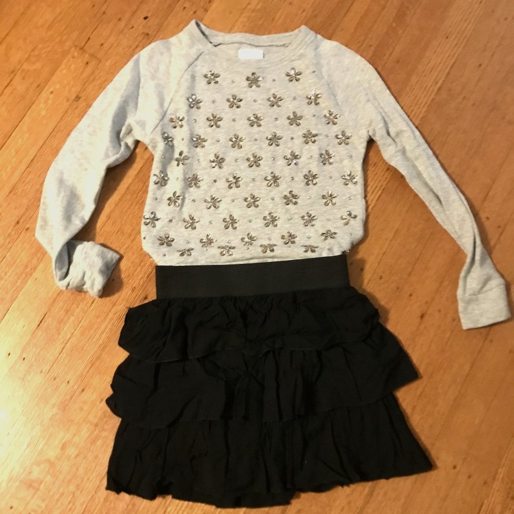 Crewcuts J. Crew Jeweled Sweatshirt Girls size 12
